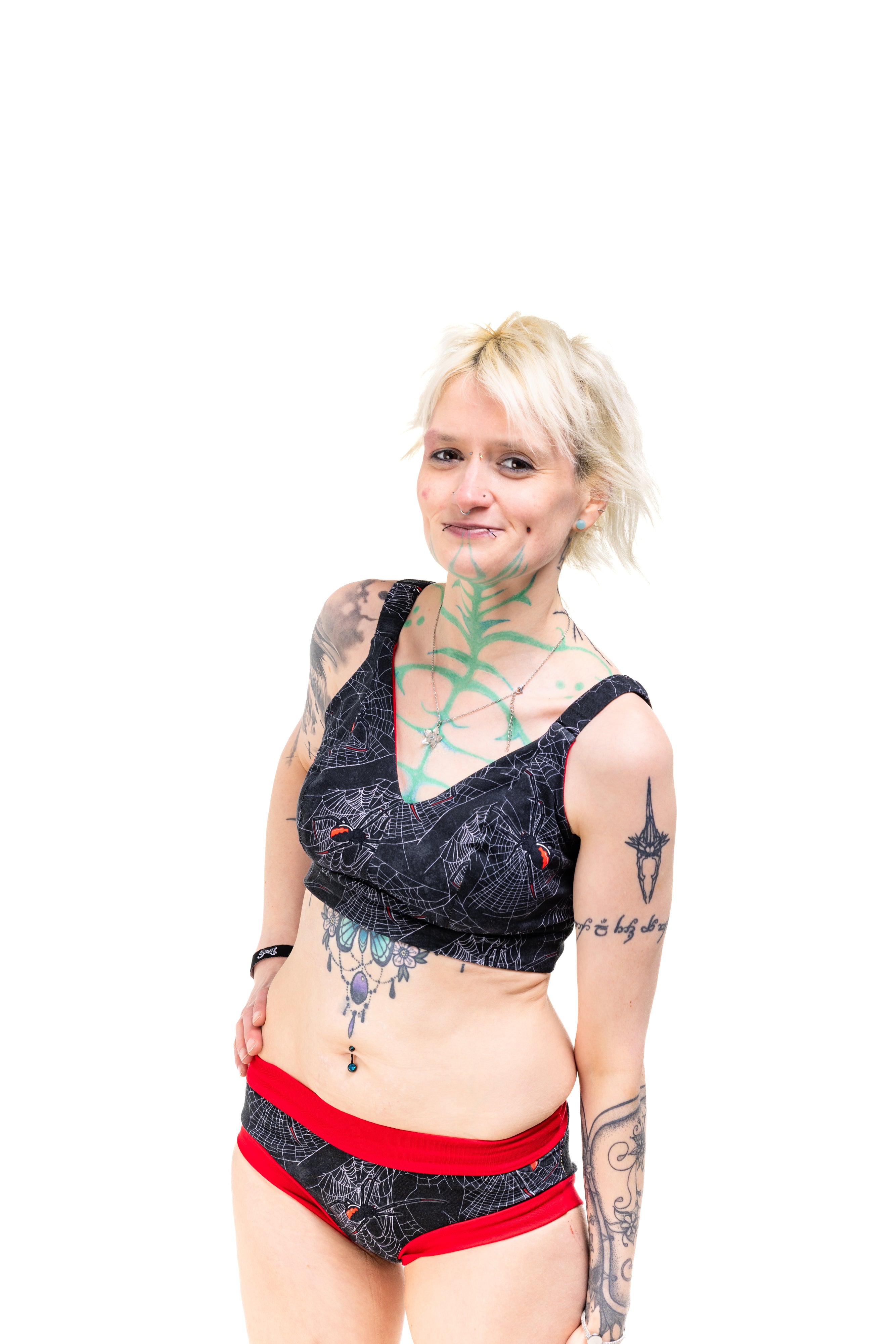 Wilde Mode Comfort Bra | Black Widow Print | Organic Cotton