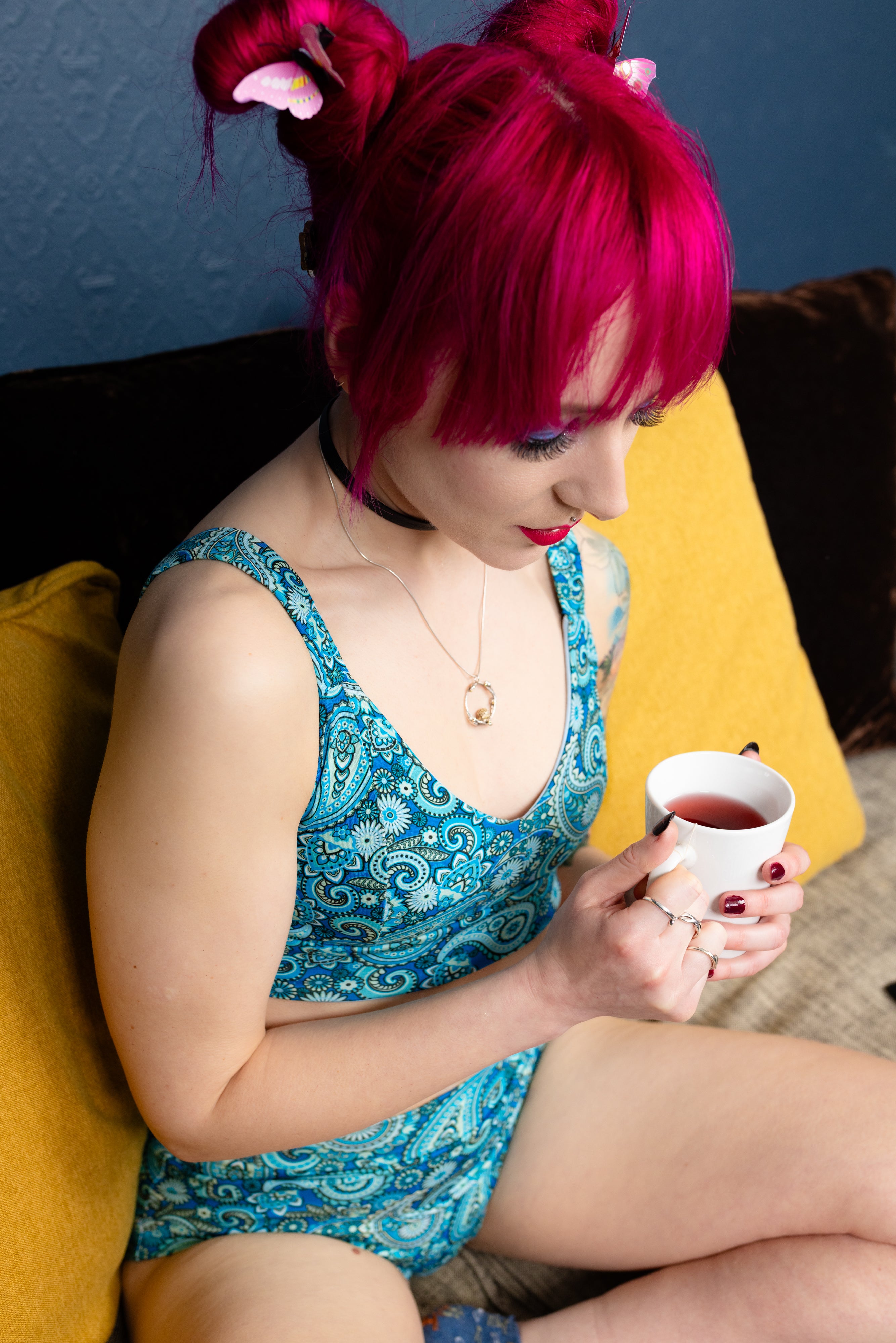 Comfort Bra | Paisley Print | Organic Cotton