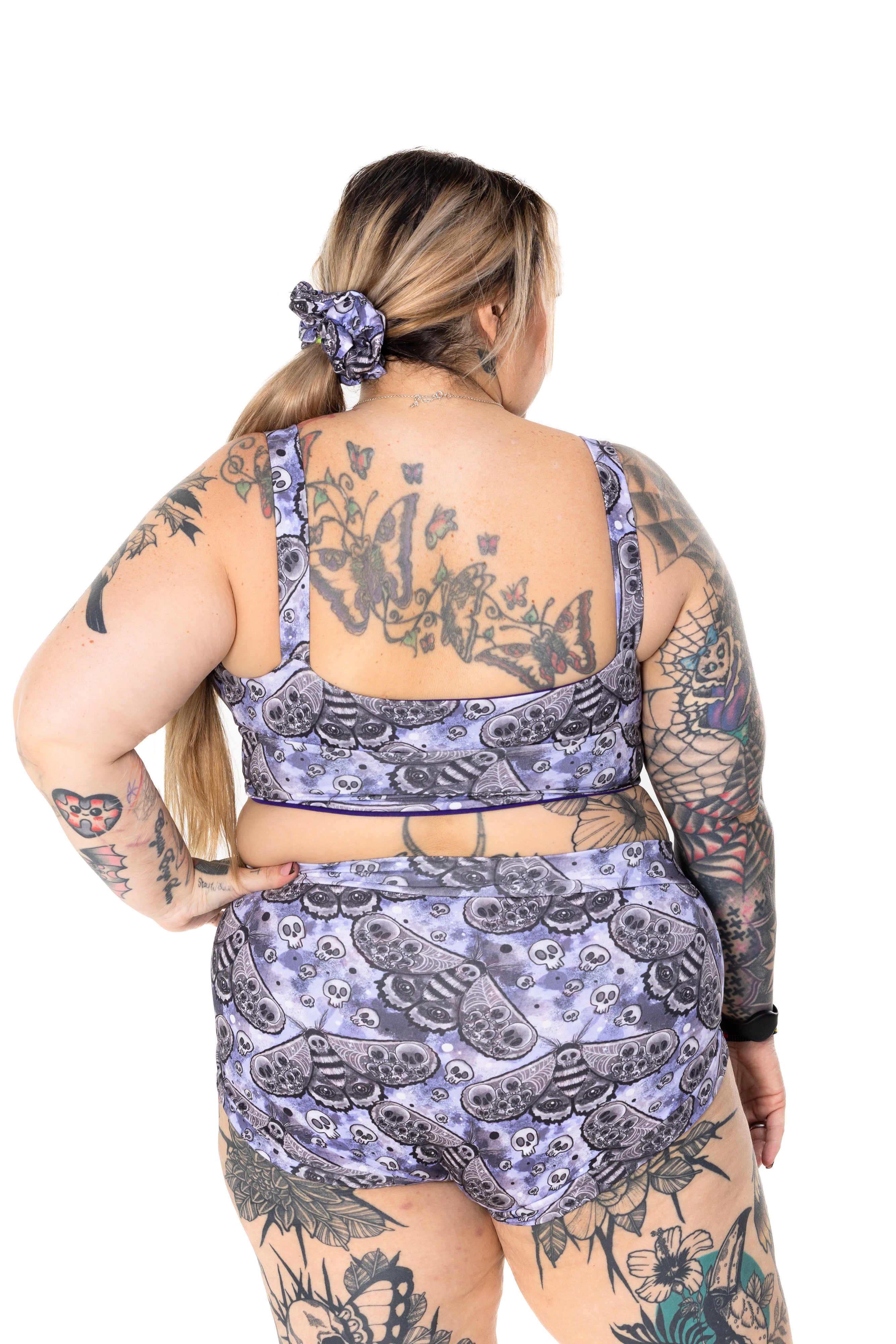Brief | Lilac Goth Moth Print | Organic Cotton