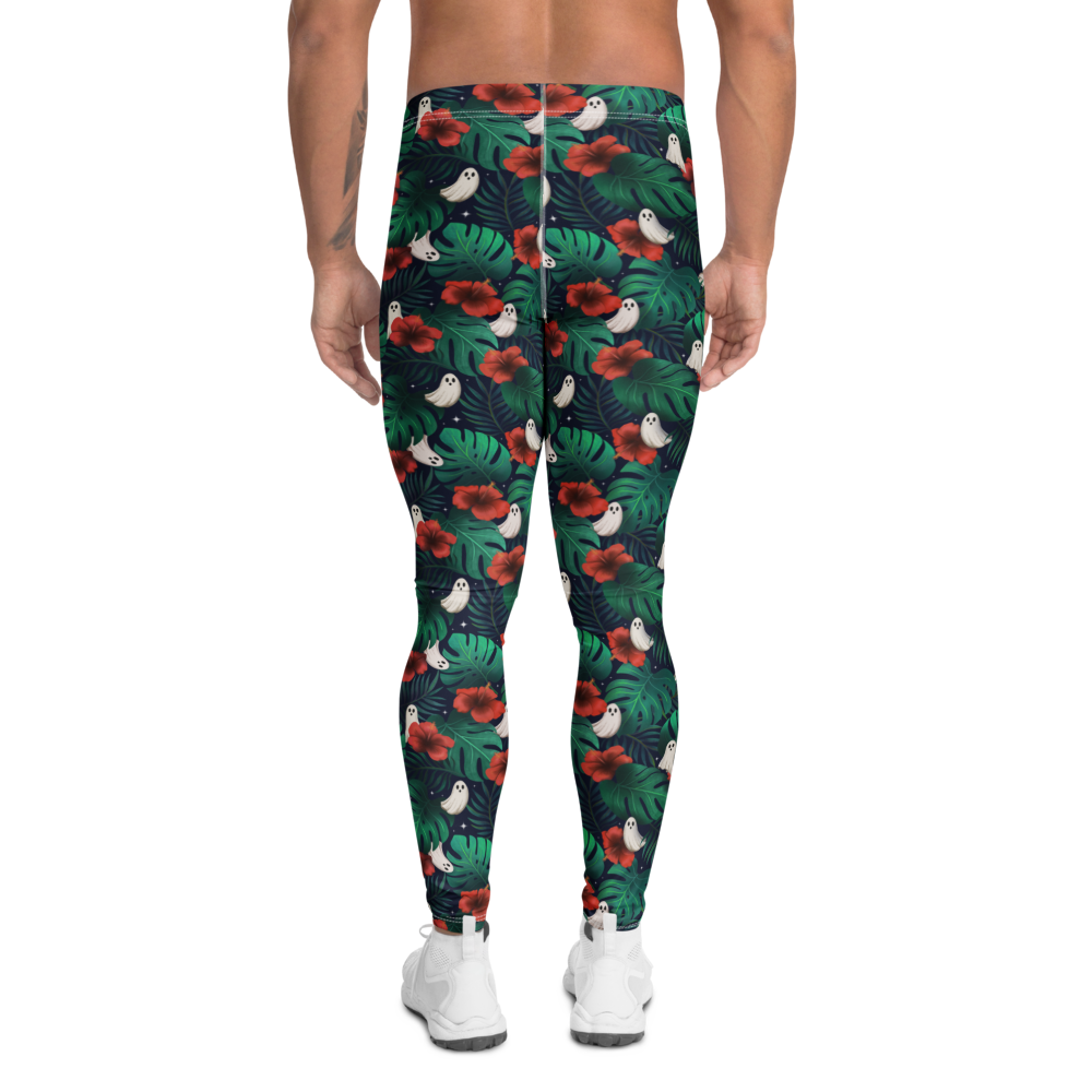 Pouched Leggings | Spooky Monstera | Recycled