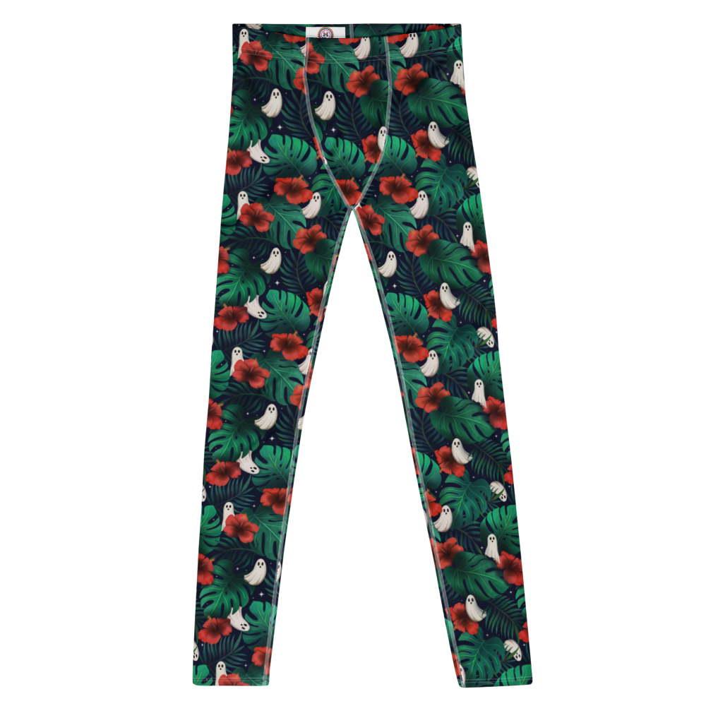 Pouched Leggings | Spooky Monstera | Recycled