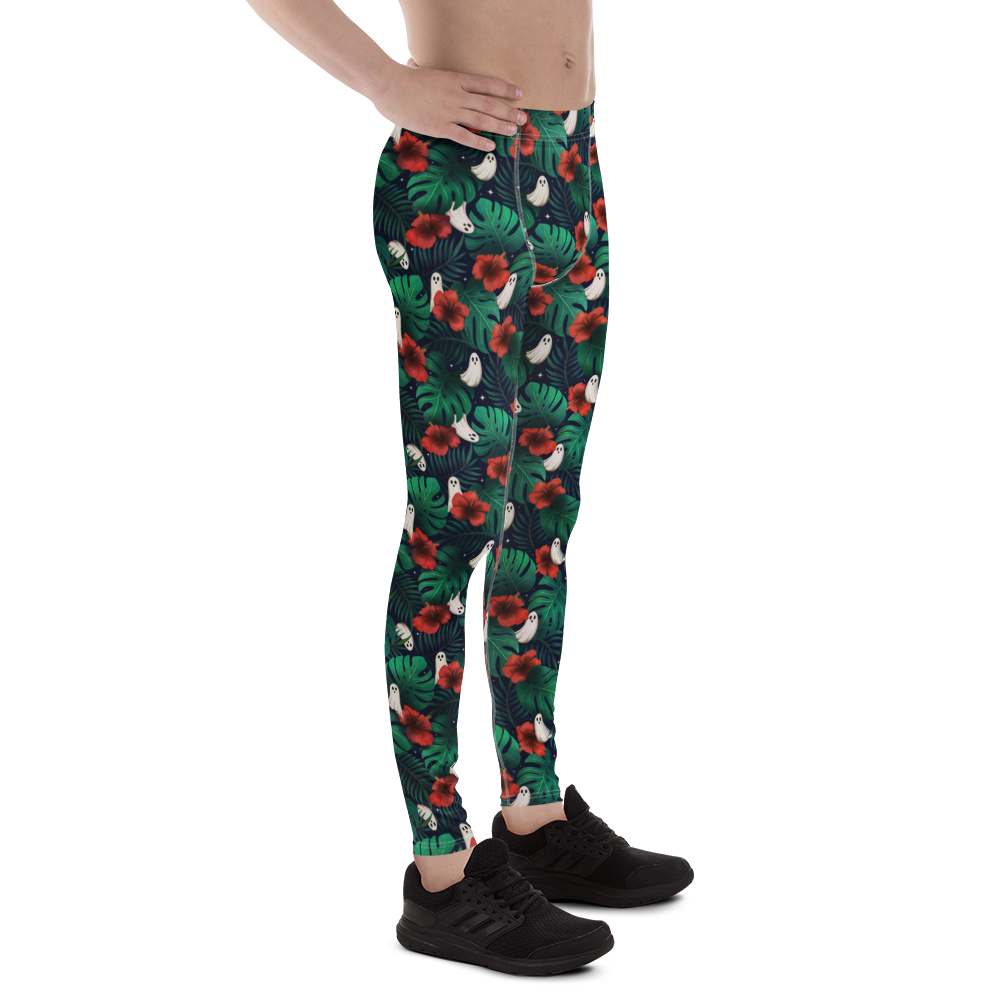 Pouched Leggings | Spooky Monstera | Recycled