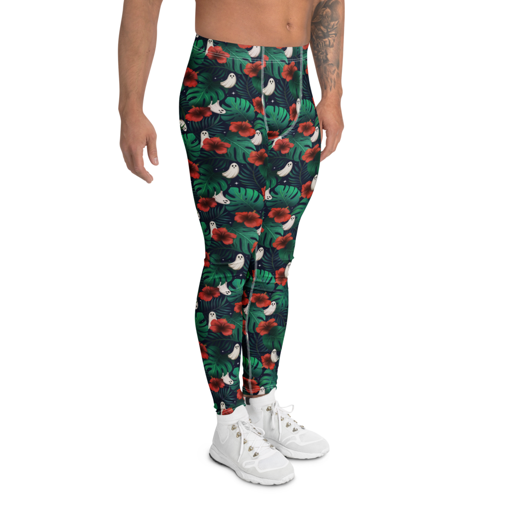 Pouched Leggings | Spooky Monstera | Recycled