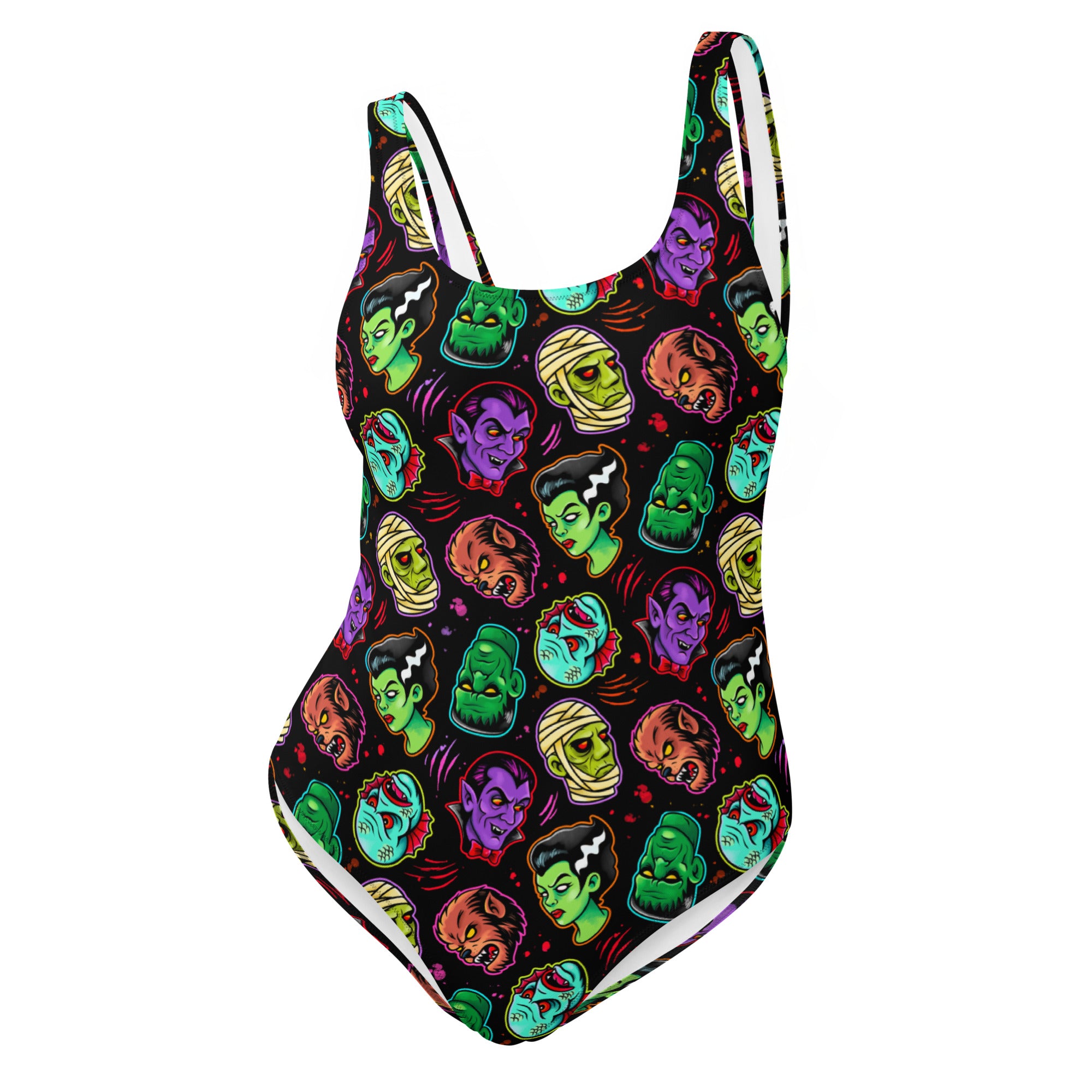 Classic Horror Monsters One-Piece Swimsuit | Designed By Debz