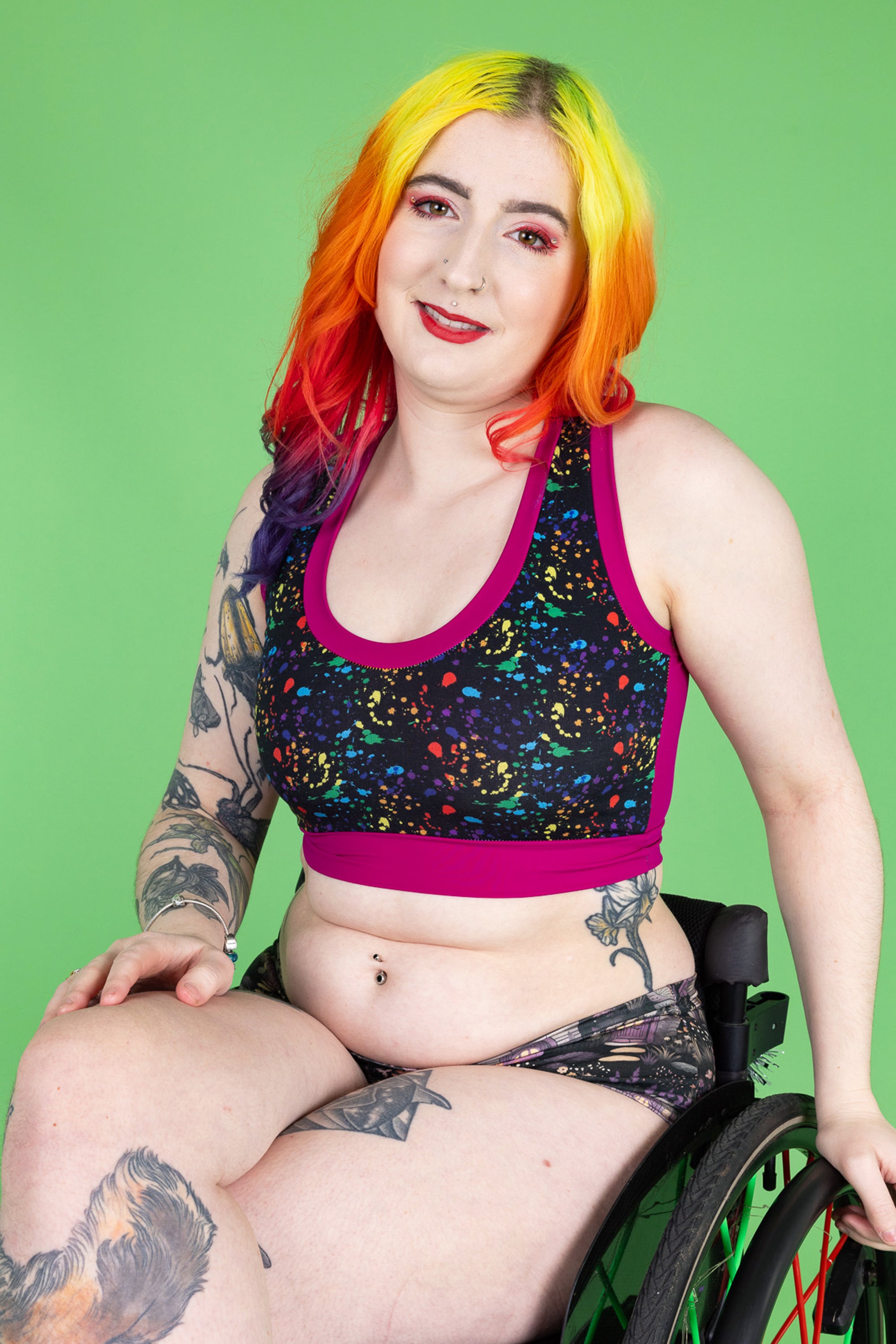 Binder Alternative Comfort Compression Top | Wilde Mode Multi Print | Recycled