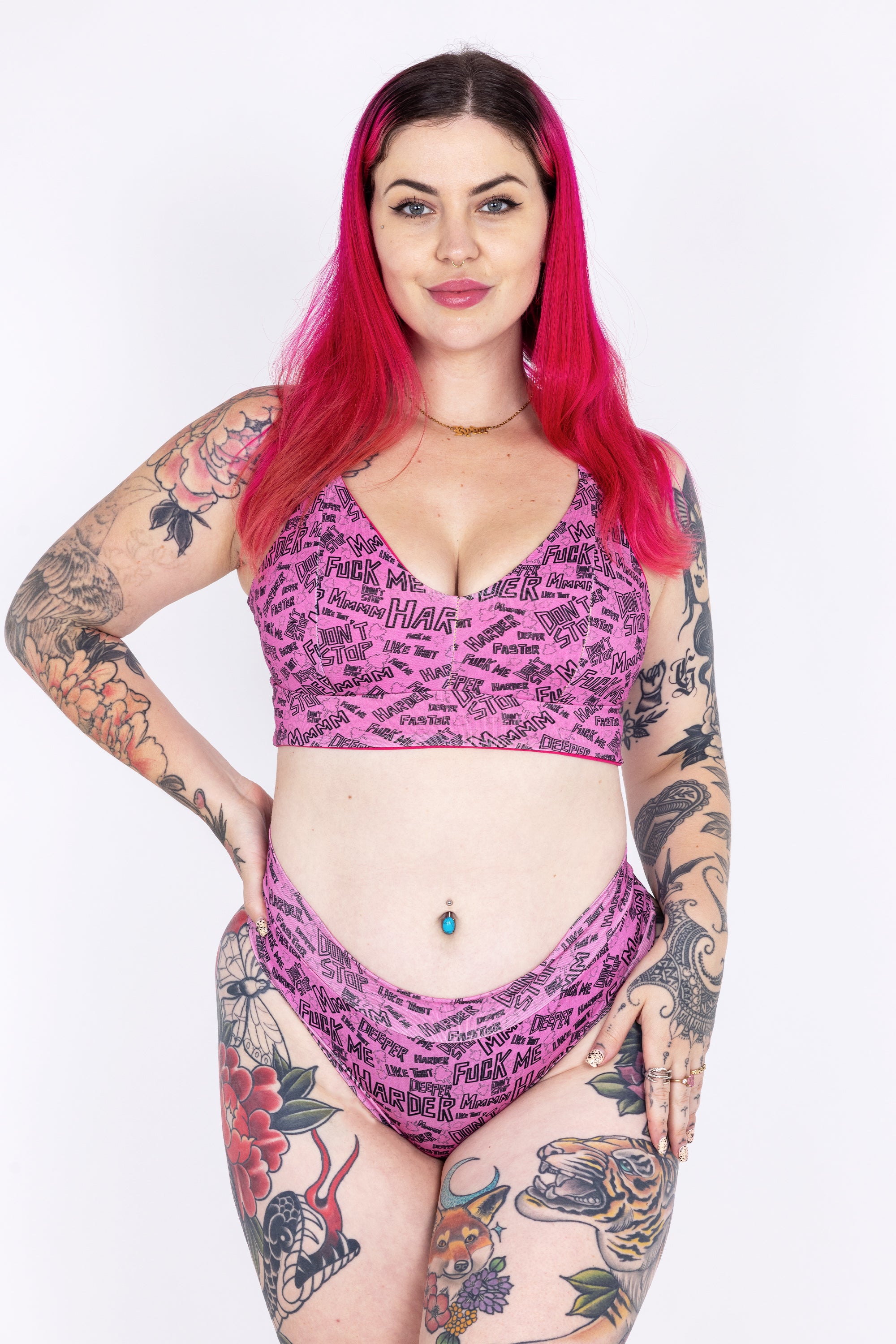 Wilde Mode Comfort Bra | NSFW 18+ Adult Content Print Vrs 2 | Organic Cotton