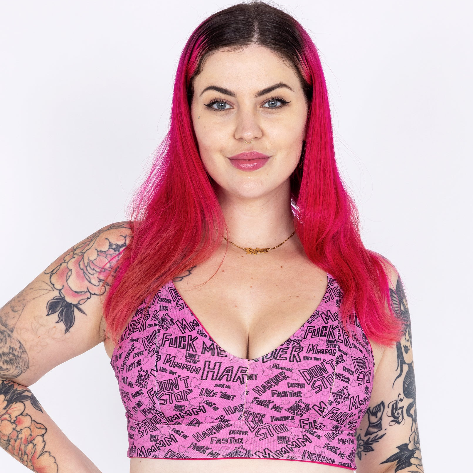 Wilde Mode Comfort Bra | NSFW 18+ Adult Content Print Vrs 2 | Organic Cotton