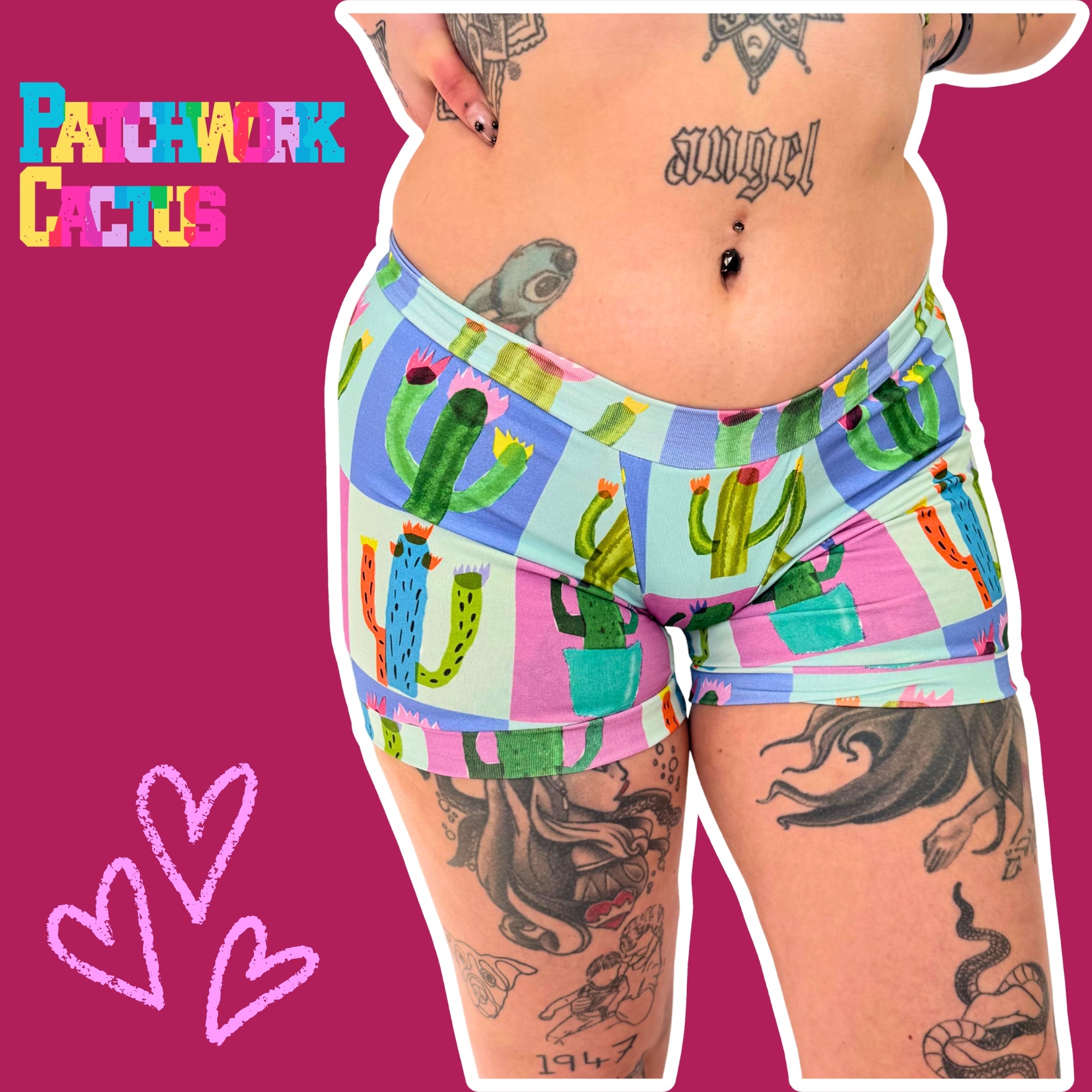 Comfort Boxers | Patchwork Cactus | Organic Cotton