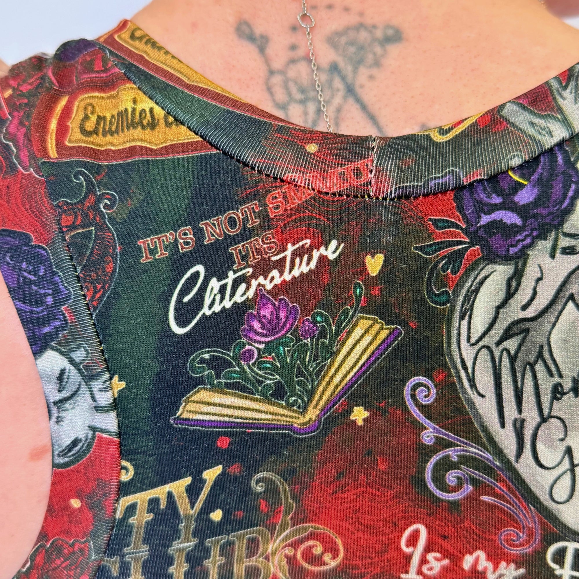 Wilde Mode Comfort Bralette | Smut Readers Book Print | Organic Cotton