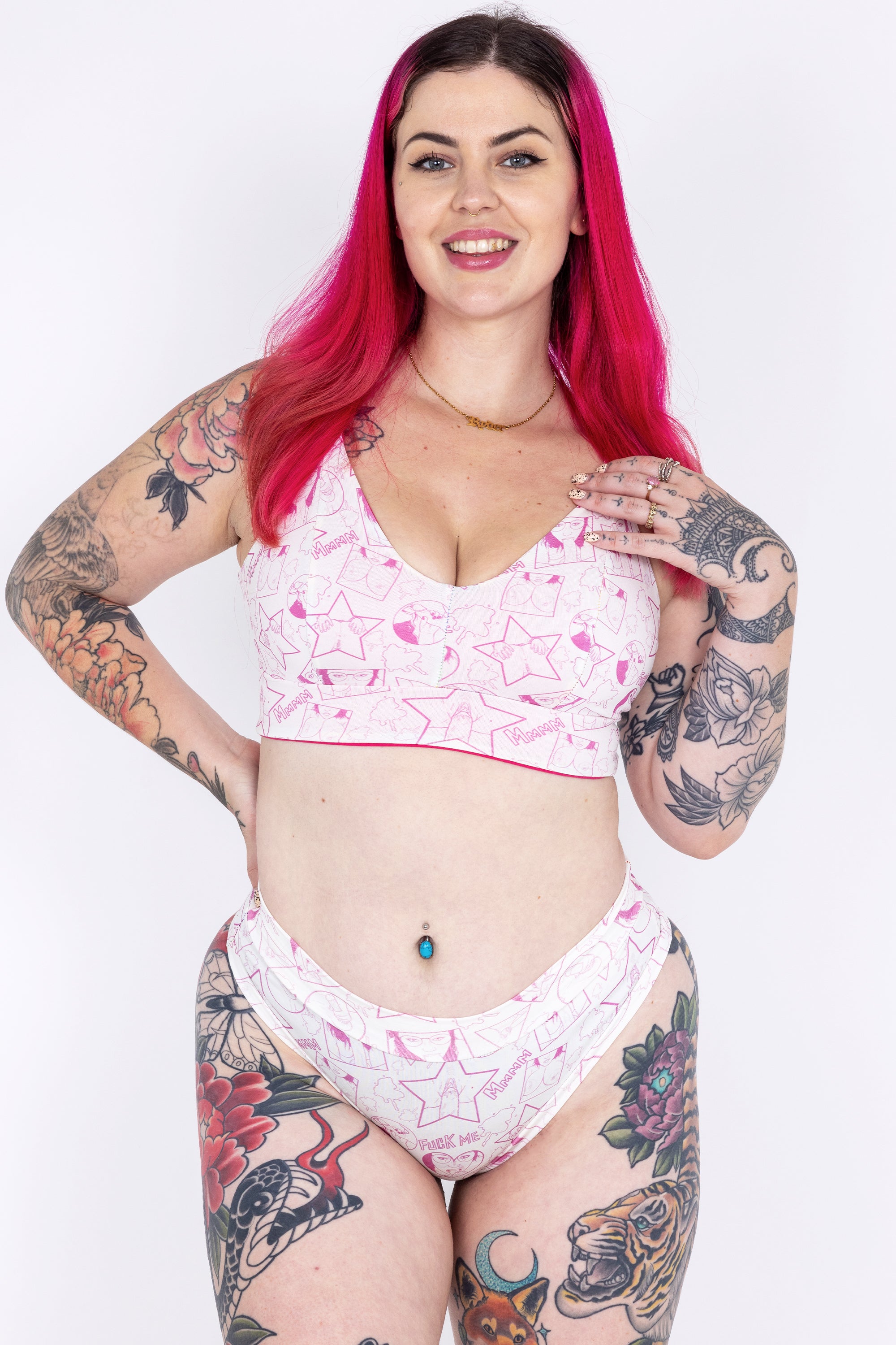 Wilde Mode Comfort Bra | NSFW 18+ Adult Content Print | Organic Cotton