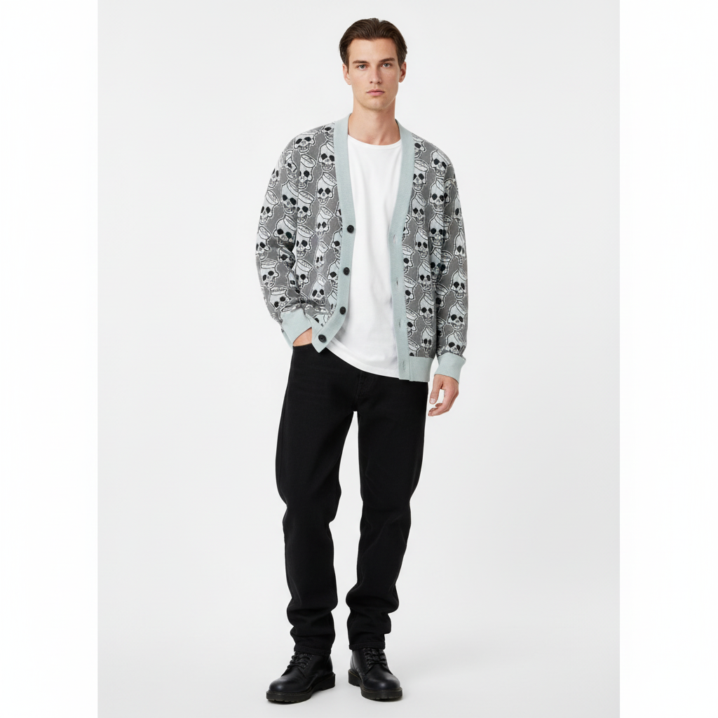 Knitted cardigan | Sailor Skulls | Cotton Mix