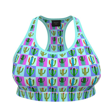 Sports Bralette | Cactus Print