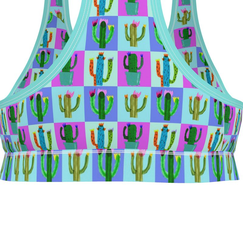 Sports Bralette | Cactus Print
