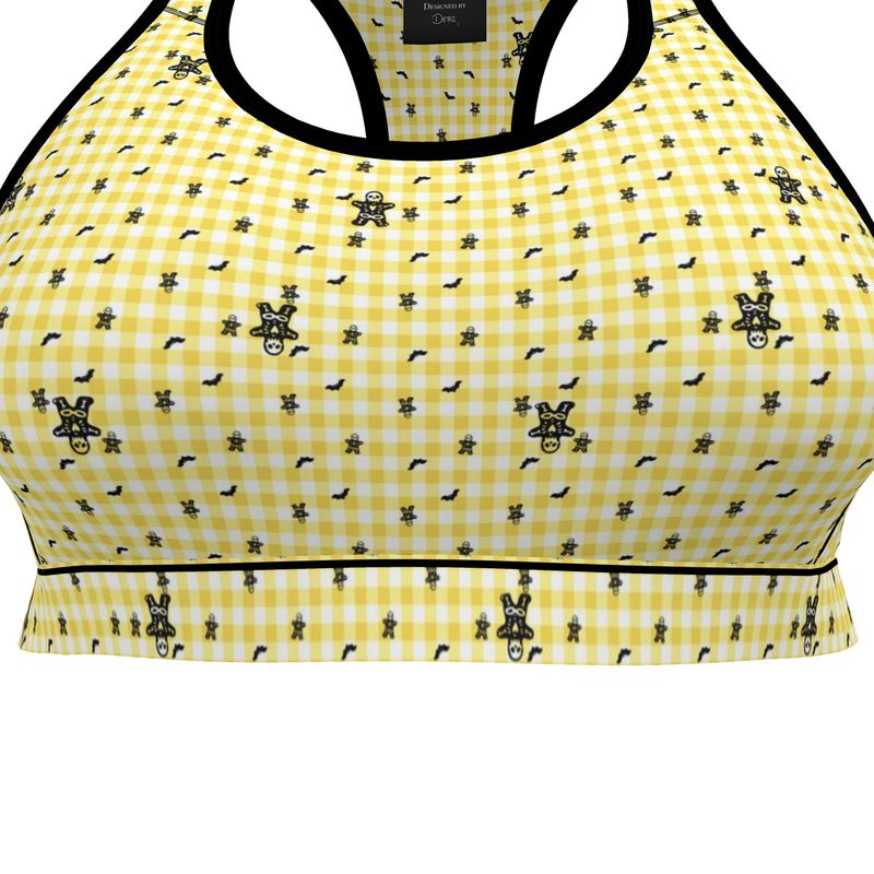 Sports Bralette | Summerween Print Vs1