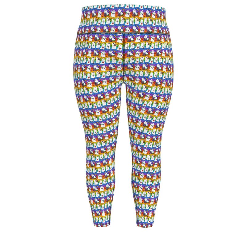 Sports Leggings | Wilde Mode Pride Party Ghosts | Recycled