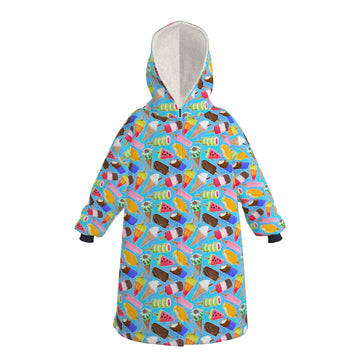 Waterproof Changing Robe | Ice Cream Print | UK Made