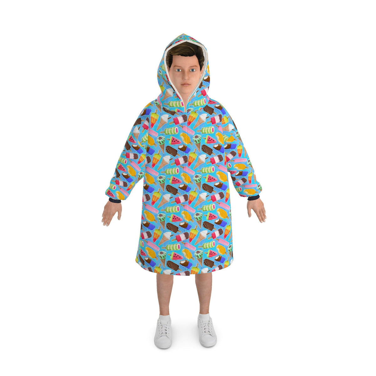Waterproof Changing Robe | Ice Cream Print | UK Made
