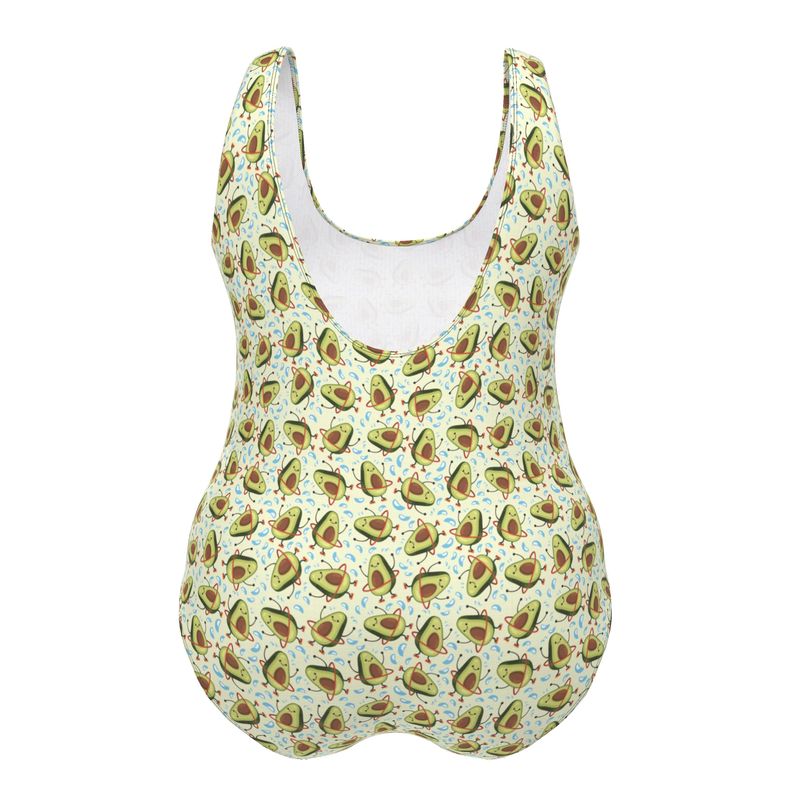 Designer Swimsuit | Summer Cute Avocados | UK Handmade