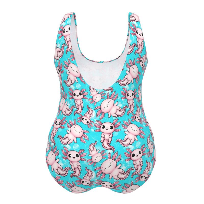 Designer Swimsuit | Summer Axolotls | UK Handmade