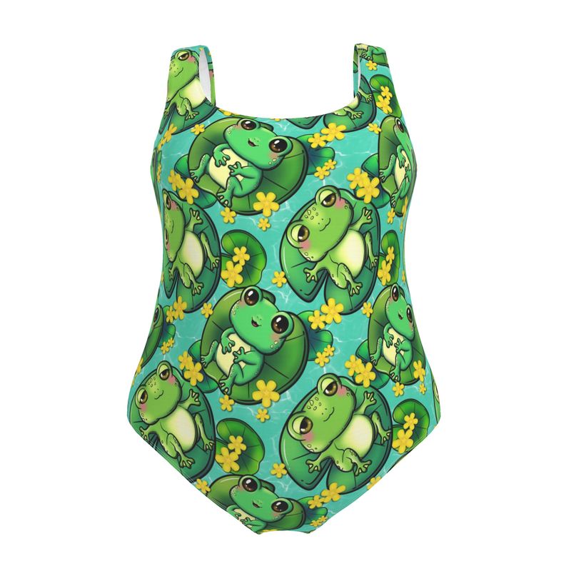 Designer Swimsuit | Summer Frogs | UK Handmade
