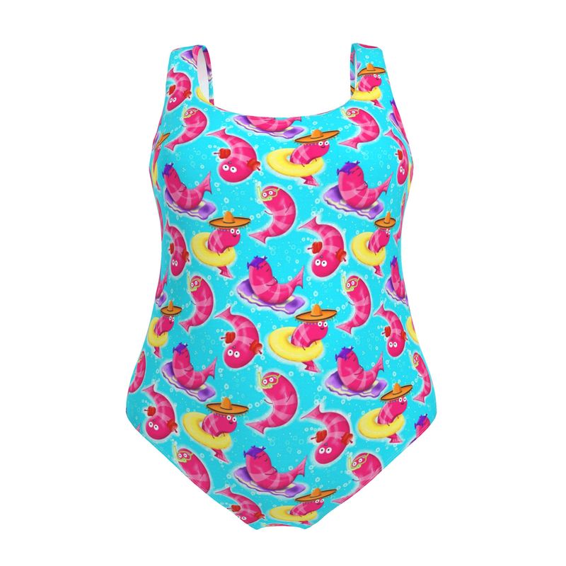 Designer Swimsuit | Summer Shrimp Holiday | UK Handmade