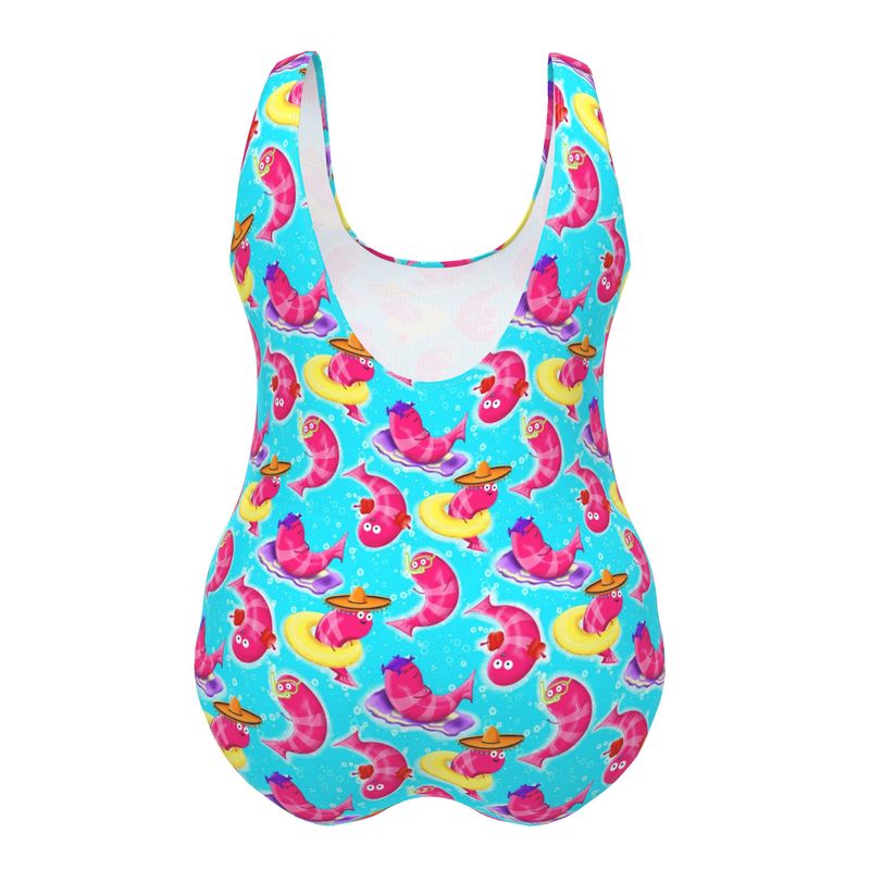 Designer Swimsuit | Summer Shrimp Holiday | UK Handmade