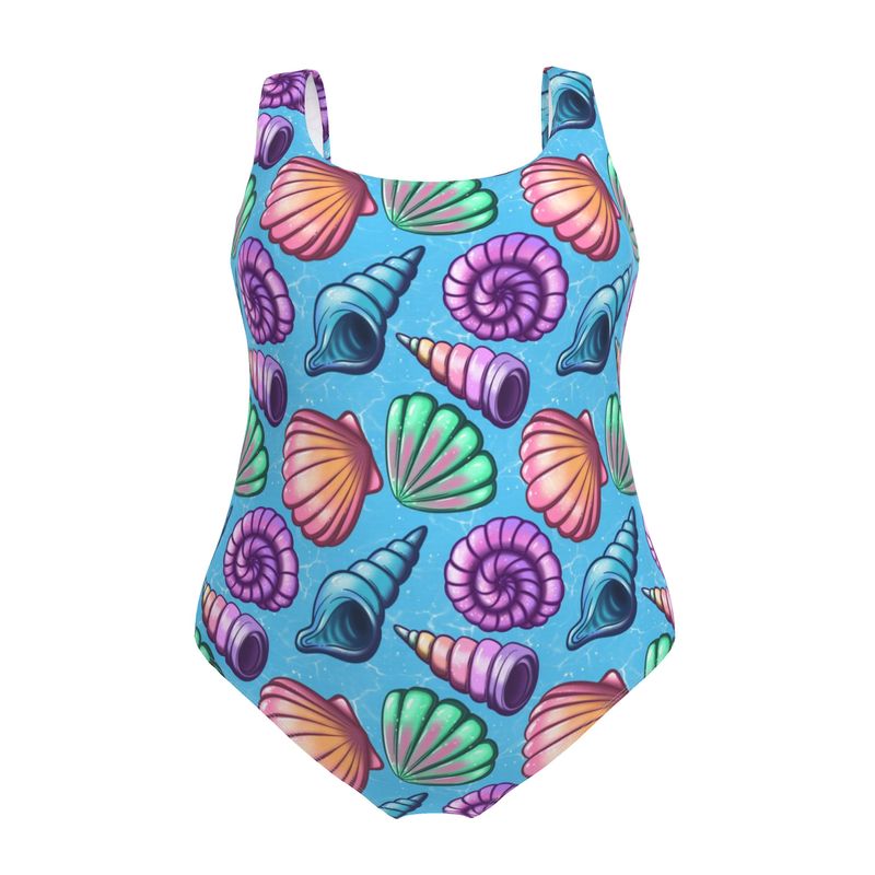 Designer Swimsuit | Summer Seashells | UK Made