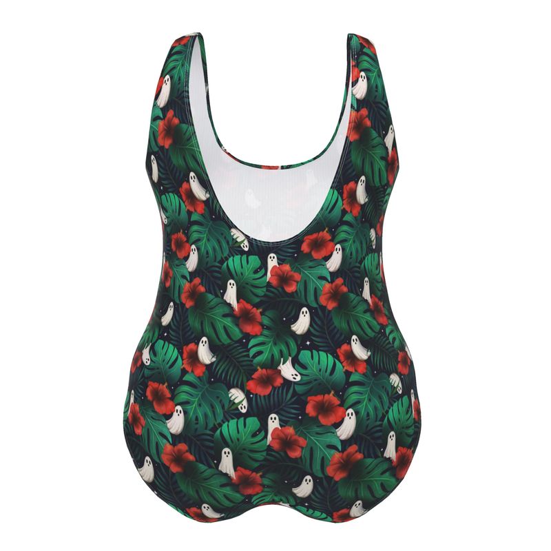 Designer Swimsuit | Spooky Monstera | UK Made