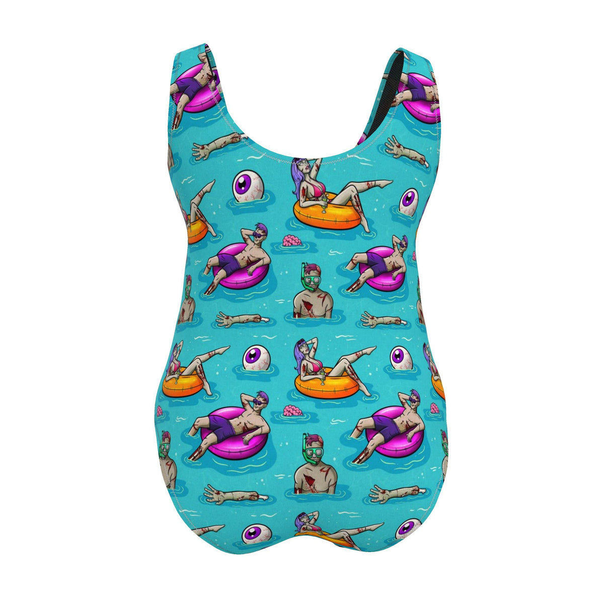 Designer Swimsuit | Summerween Zombie Summer | UK Handmade