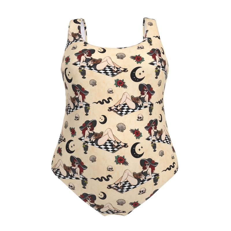 Designer Swimsuit | Summer Goth Girl | UK Made