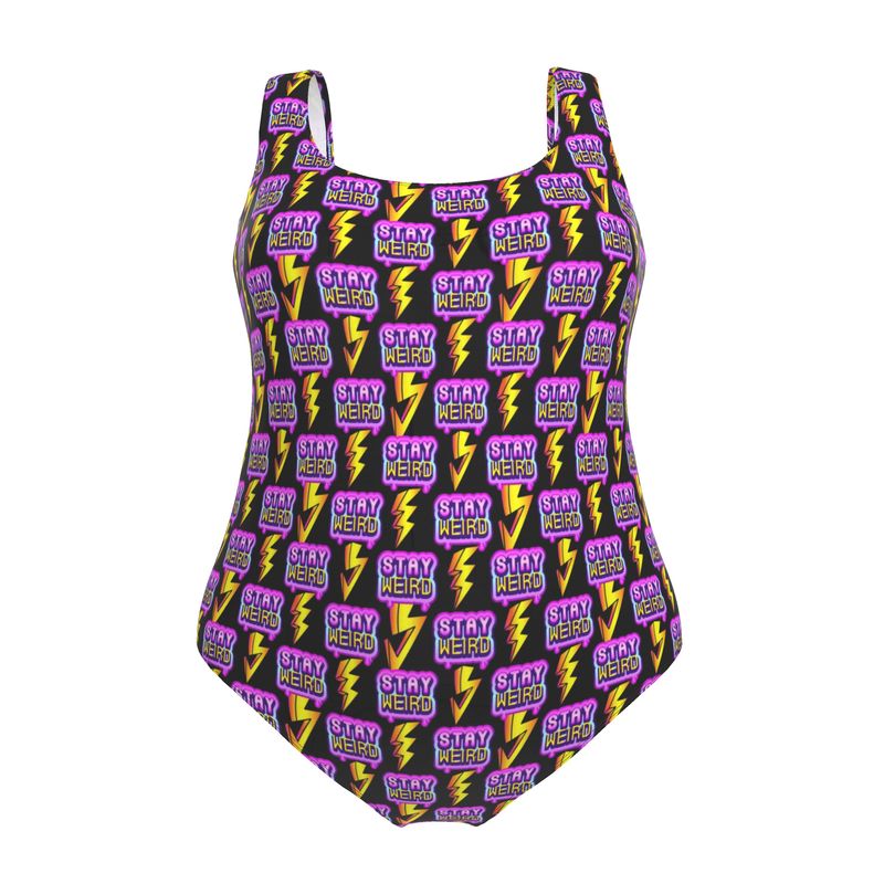 Designer Swimsuit | Stay Weird | UK Made