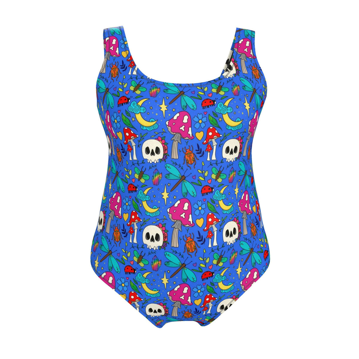 Designer Swimsuit | Summerween Blue | UK Made