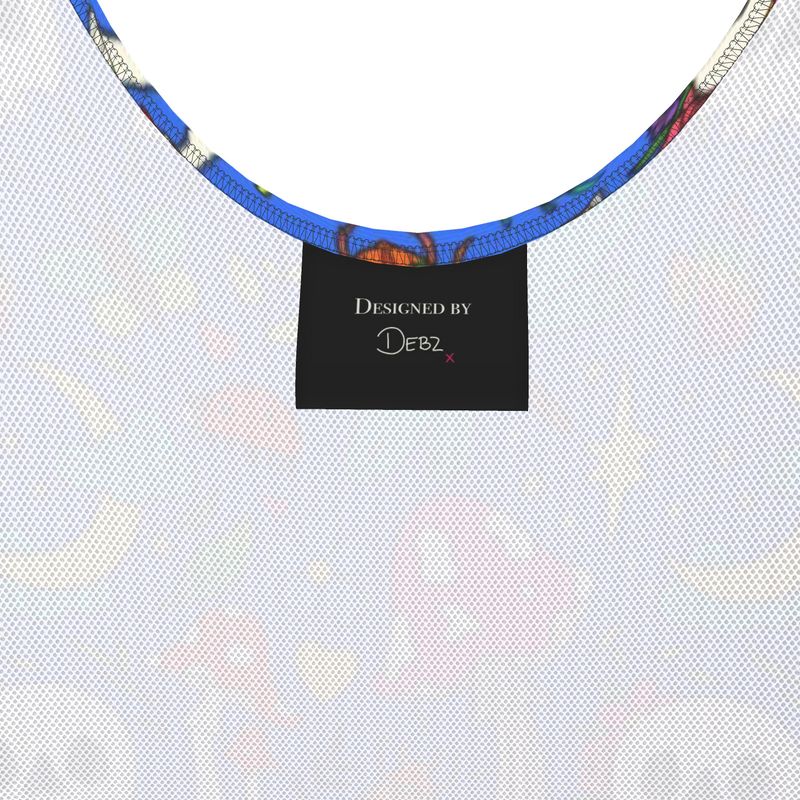 Designer Swimsuit | Summerween Blue | UK Made