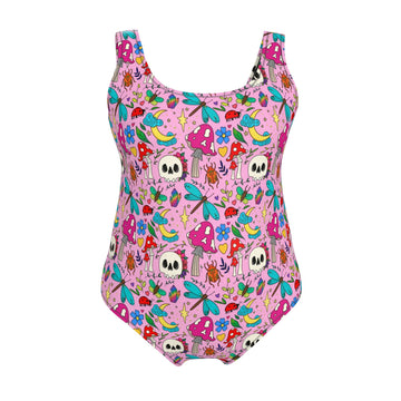 Designer Swimsuit | Bright Spring Pink | UK Made