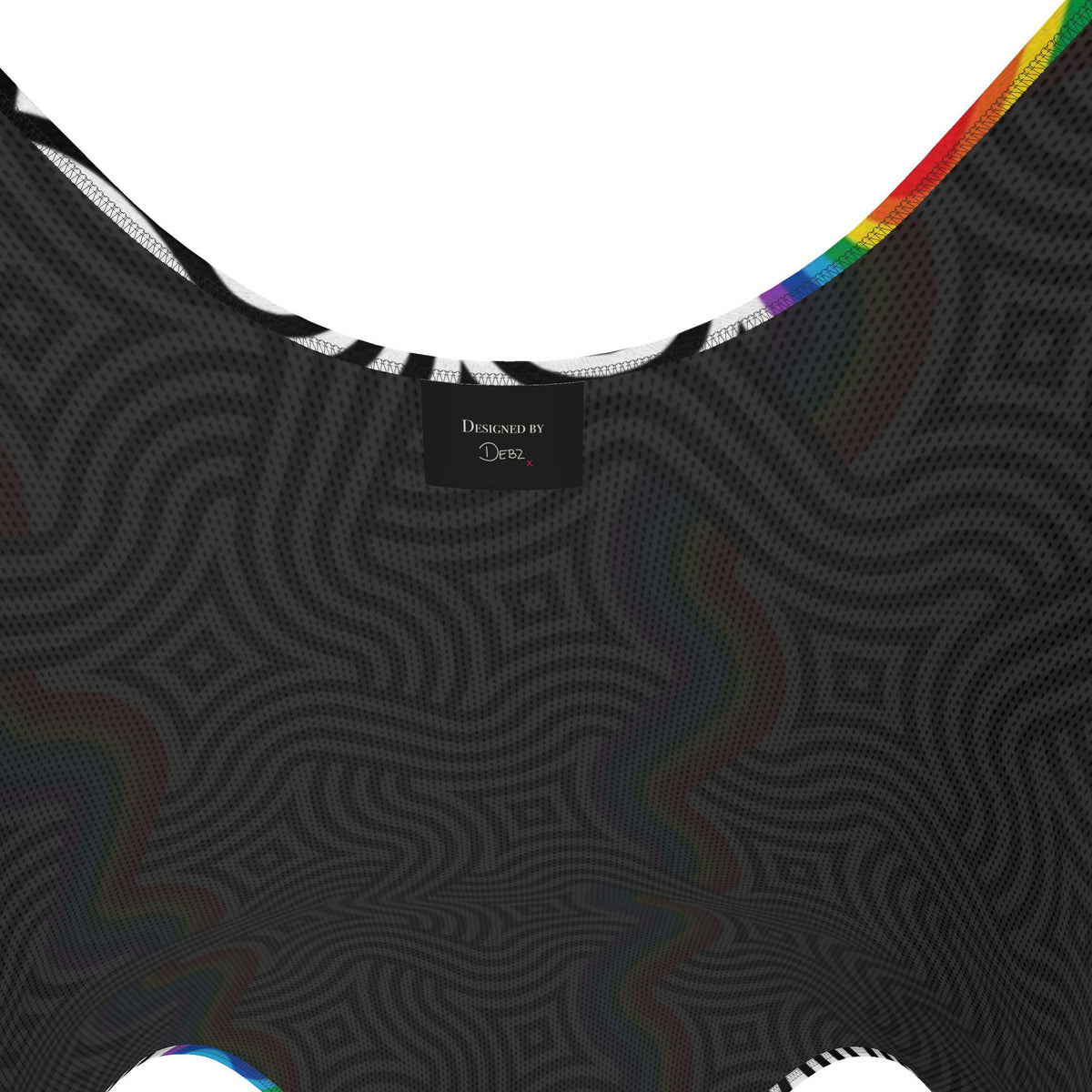 Handmade Swimsuit | Full coverage | Abstract Rainbow | UK Made