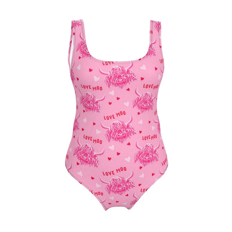 Handmade UK Swimsuit | Sizes 2XS to 7XL | Highland Cows