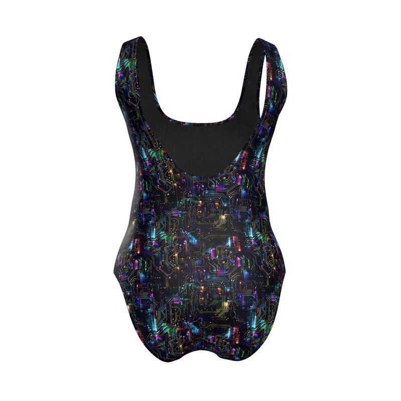 Handmade UK Swimsuit | Sizes 2XS to 7XL | Circuit Board