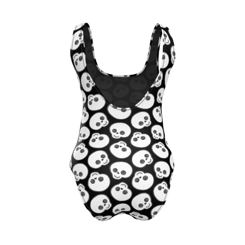 Handmade UK Swimsuit | Sizes 2XS to 7XL | Cute Skulls