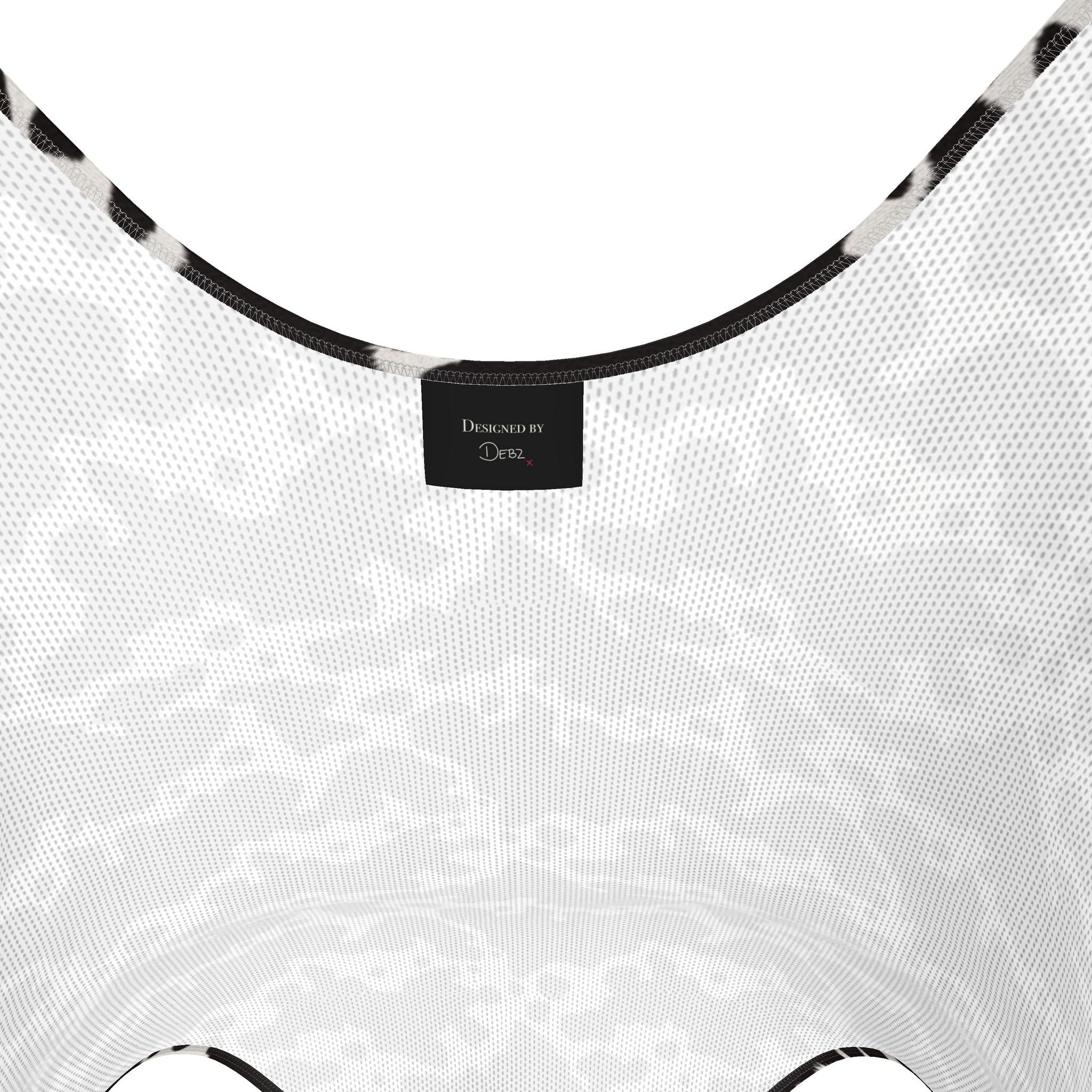Swimsuit | Black Cow Print | UK Made | 2XS - 7XL