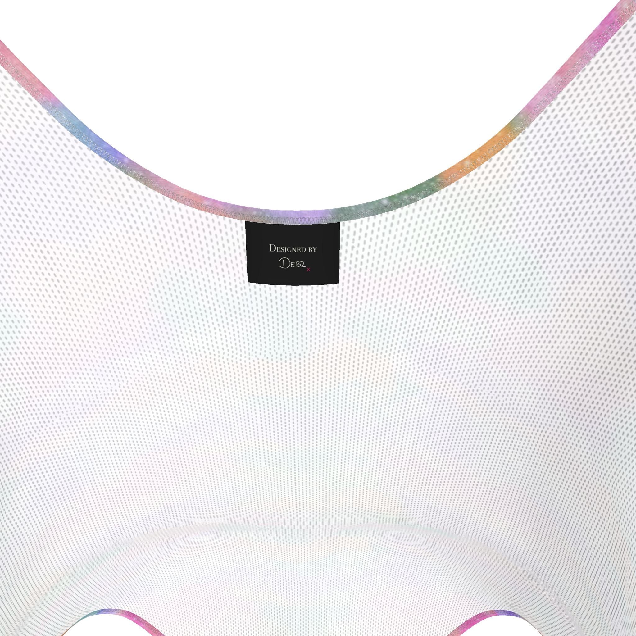 Swimsuit | Rainbow Watercolour Clouds Print | UK Made | 2XS - 7XL