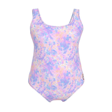 Swimsuit | Pastel Watercolour Print | UK Made | 2XS - 7XL