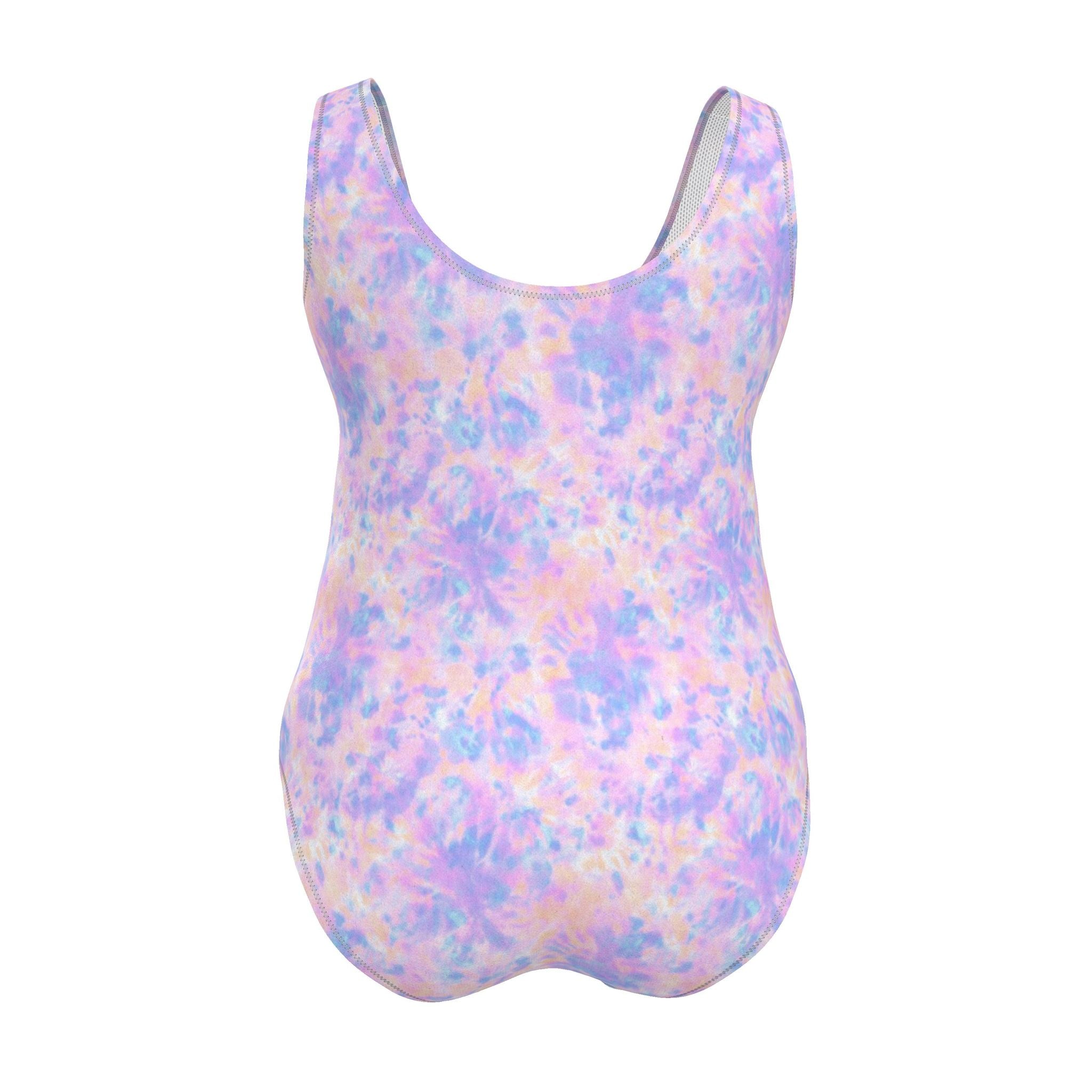 Swimsuit | Pastel Watercolour Print | UK Made | 2XS - 7XL