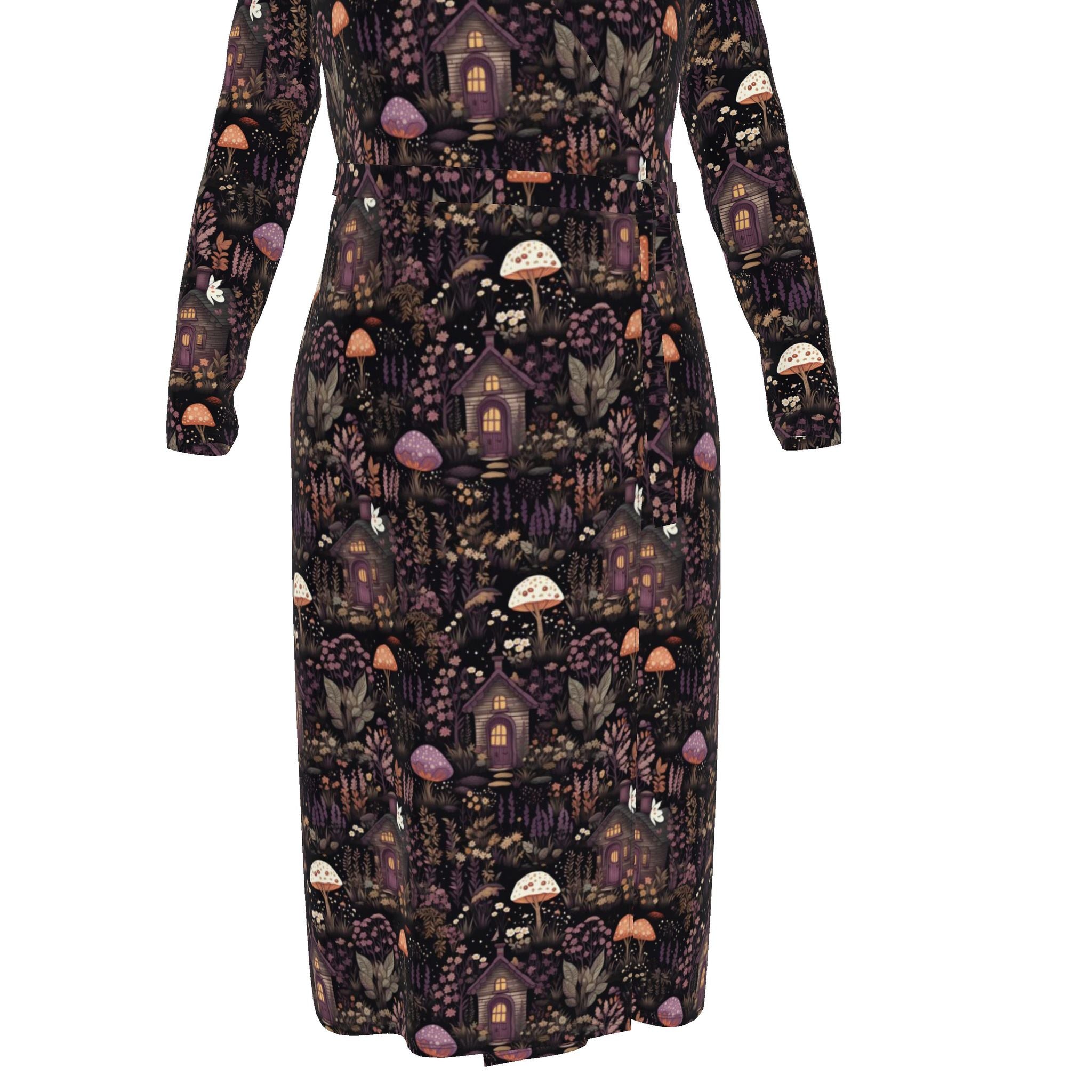 Recycled Wrap Dress | Fairy House | Made to Order in the UK