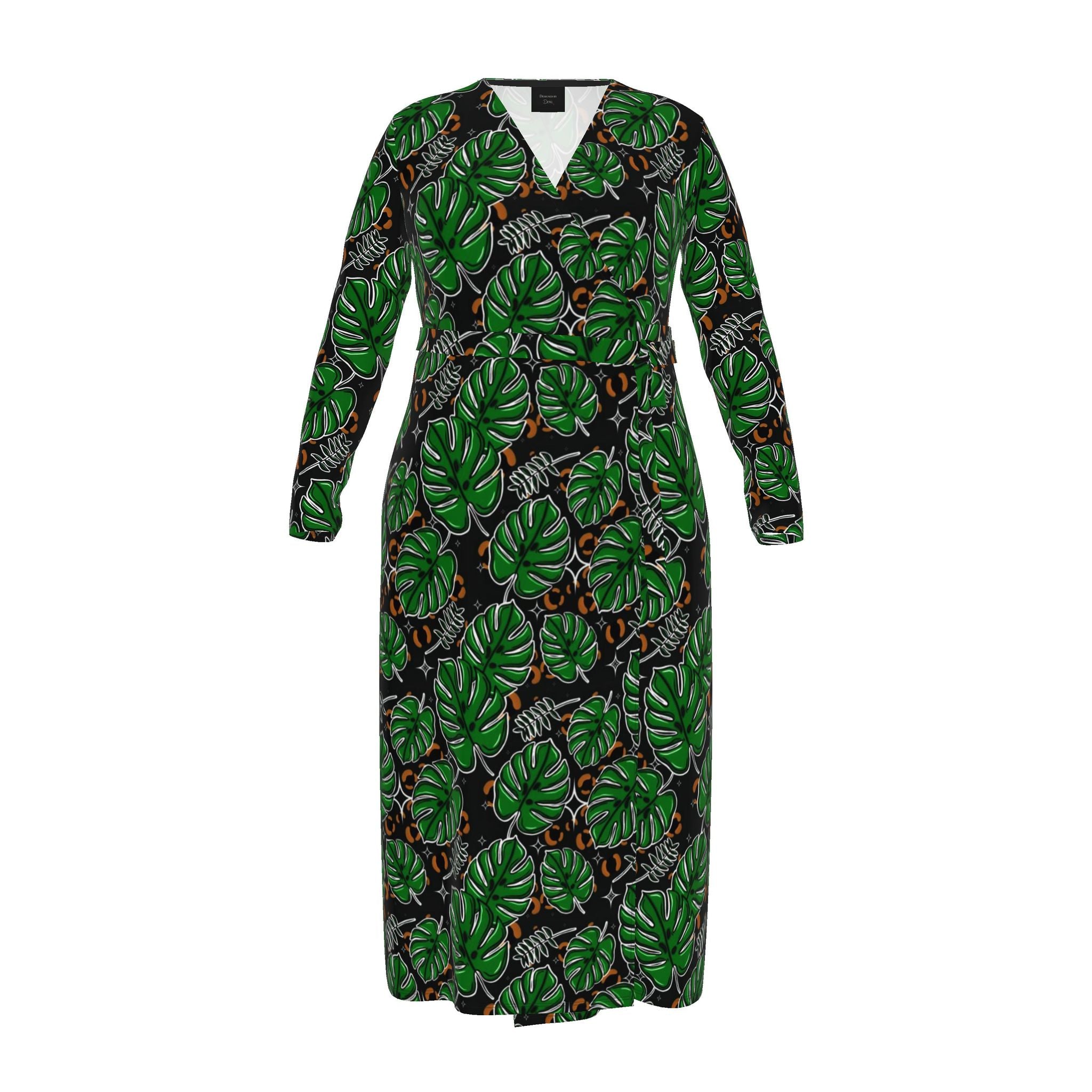Monstera Plants | Wrap Dress | Made to Order