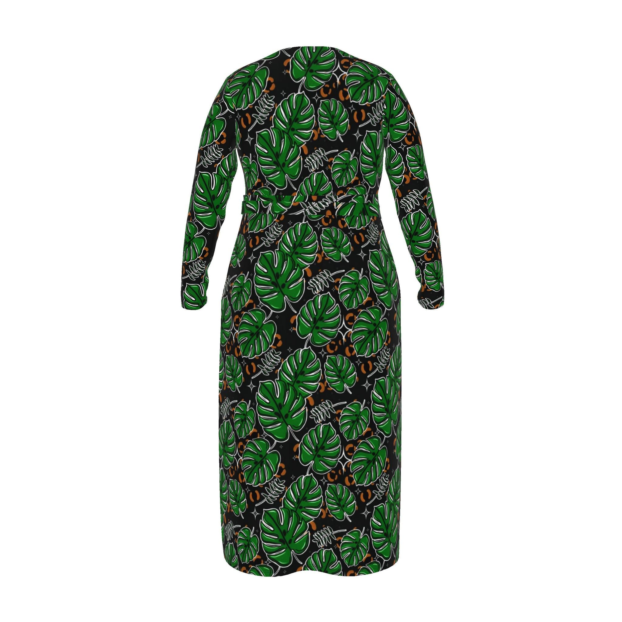 Monstera Plants | Wrap Dress | Made to Order