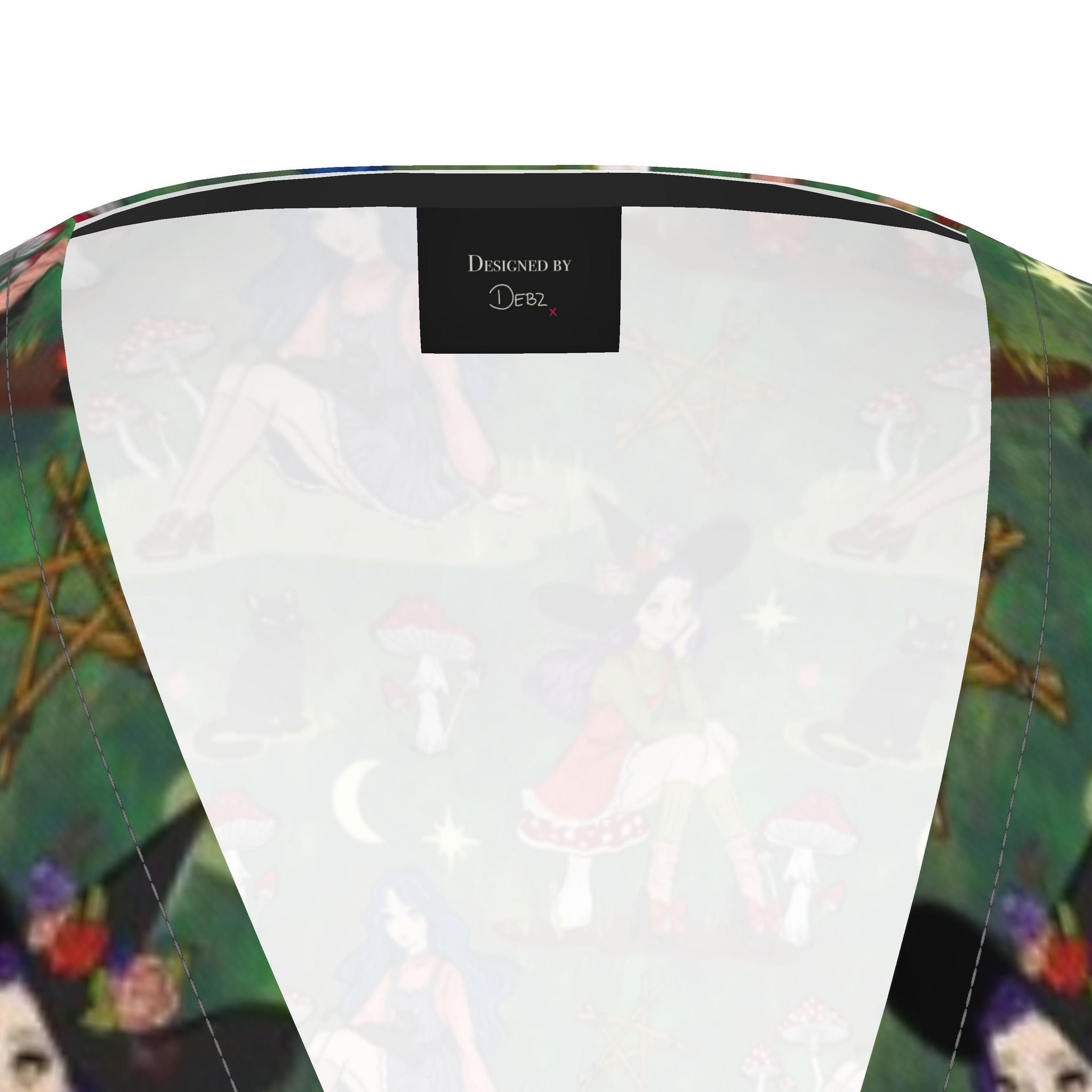 Forest Witch, Toadstools & Cats | Wrap Dress | Made to Order