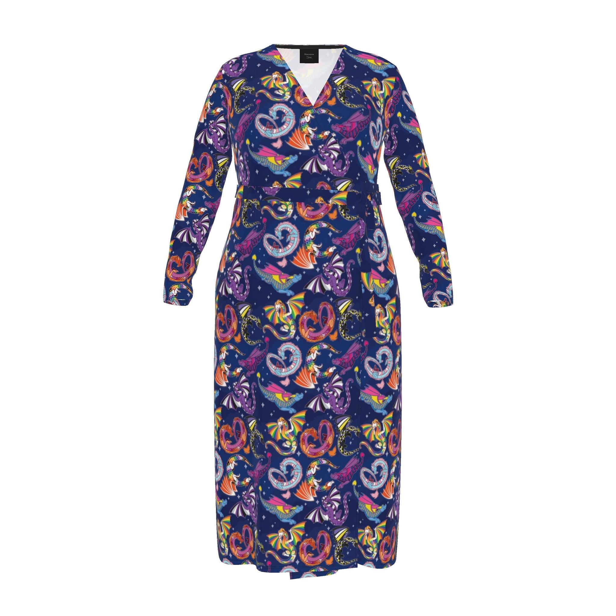 Pride Dragons | Collab X Pin & Tonic | Wrap Dress