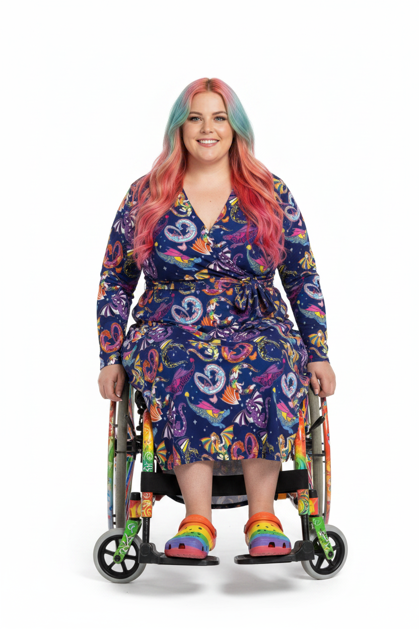 Pride Dragons | Collab X Pin & Tonic | Wrap Dress