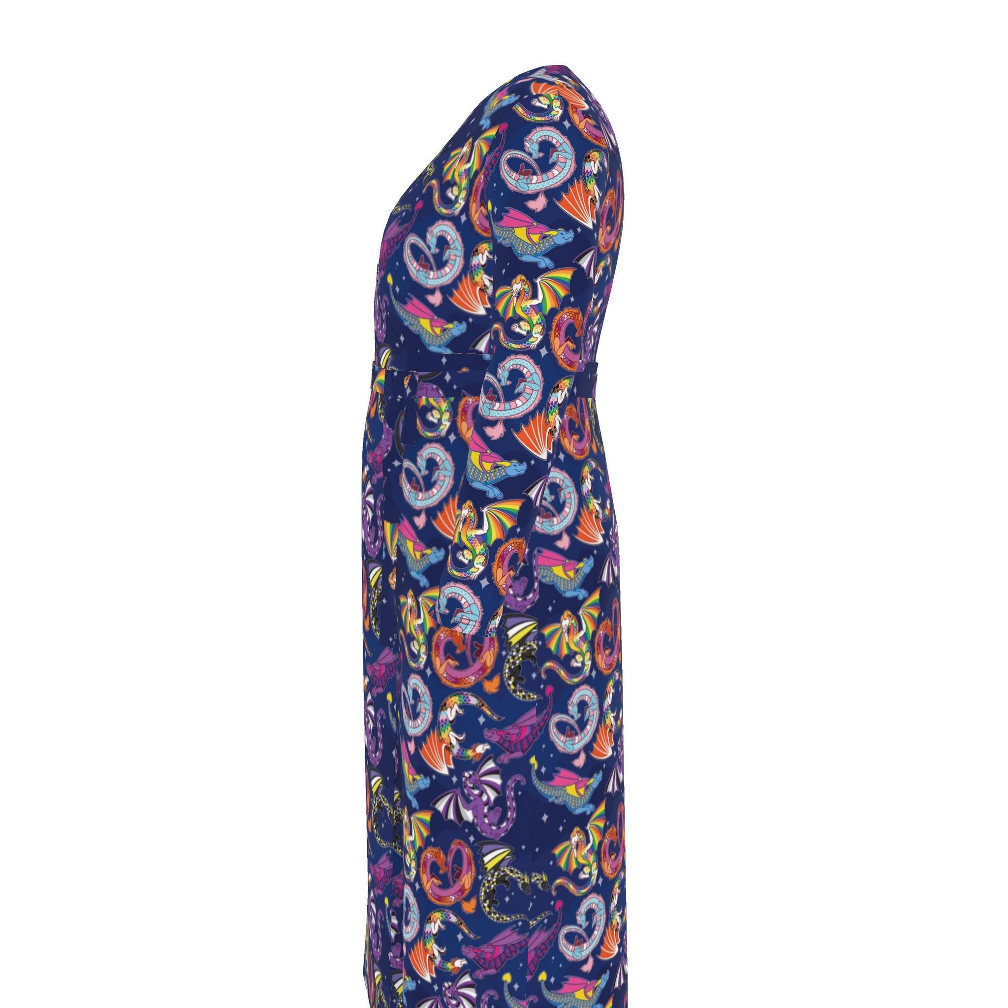 Pride Dragons | Collab X Pin & Tonic | Wrap Dress