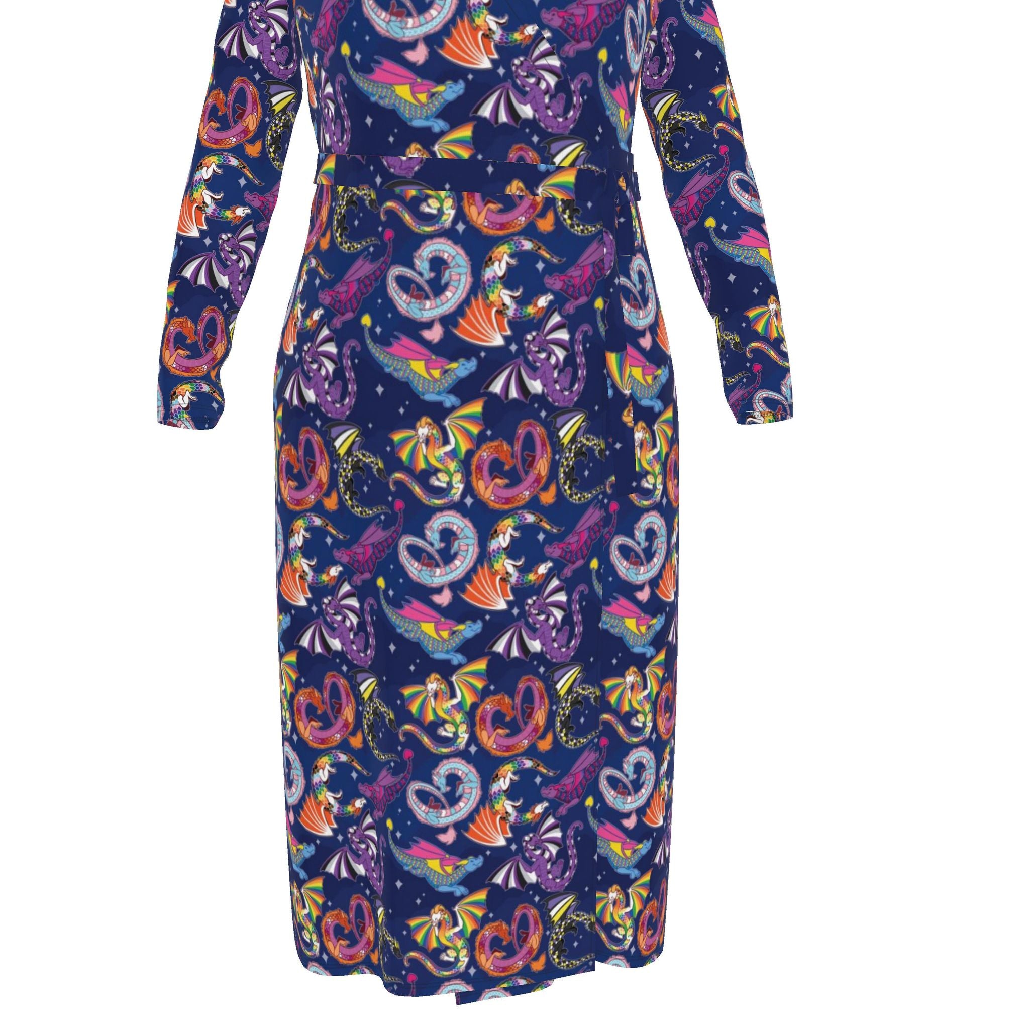 Pride Dragons | Collab X Pin & Tonic | Wrap Dress